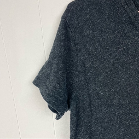 J.Crew Field Knit Gray Marled V-Neck Short Sleeve T-Shirt - Picture 4 of 8
